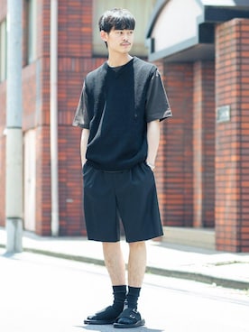 Naoyasu Satouさん（メンズ・180cm）の夏コーディネート