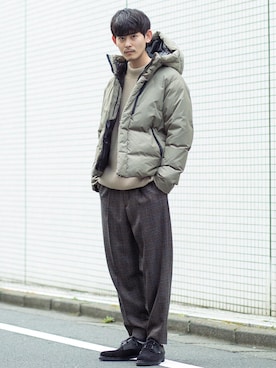 Naoyasu Satouさん（メンズ・180cm）の冬コーディネート