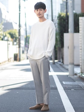 Naoyasu Satouさん(メンズ・180cm)の春コーディネート