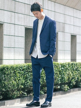 Naoyasu Satouさん（メンズ・180cm）の春コーディネート