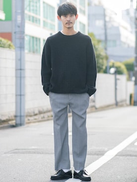 Naoyasu Satouさん(メンズ・180cm)の春コーディネート