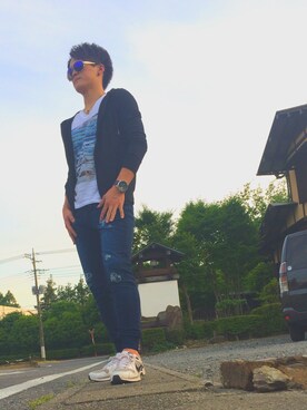 「jiggys shop（ジギーズショップ）のアイテム（トップス）」を使った、ｋａｙａさん（メンズ・175cm・10代）の春コーディネート