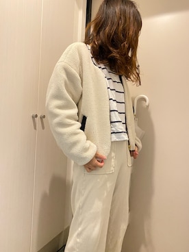 「VIS（ビス）のアイテム（ブルゾン）」を使った、suuuuu017さん（レディース・156cm）の春コーディネート