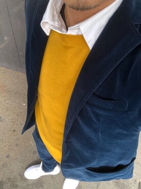 「no brand（ノーブランド）のアイテム（セットアップ）」を使った、Munehiro.Tさん（メンズ・170cm）の冬コーディネート