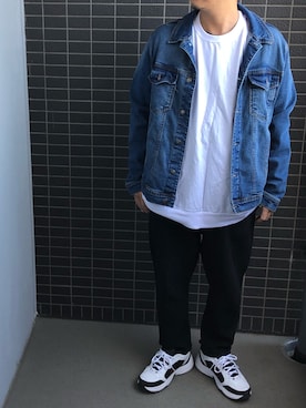 「ami（アミ）のアイテム（パンツ）」を使った、Munehiro.Tさん（メンズ・170cm）の春コーディネート