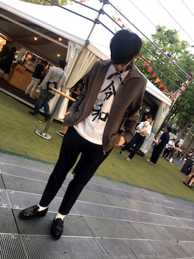 「COS（コス）のアイテム」を使った、Kosukeさん（メンズ・177cm）の春コーディネート