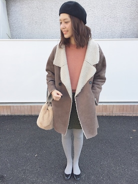 mikaさん（レディース・171cm）の冬コーディネート