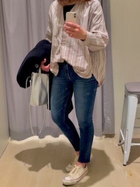 「andrea cardone（アンドレアカルドネ）のアイテム（バッグ）」を使った、nishiさん（レディース・162cm）の冬コーディネート