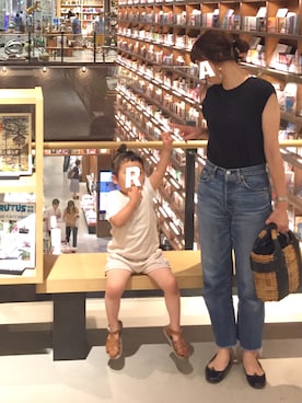 「AURALEE（オーラリー）のAURALEE ノースリーブカットソー（Tシャツ/カットソー）」を使った、a.さん（レディース・154cm）の夏コーディネート