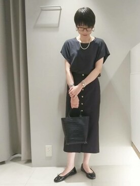 「Rougevif」｜「アイテム（バレエシューズ）」を使った、satchさん（レディース・164cm）の春コーディネート