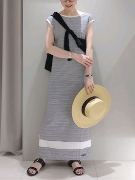 「Rouge vif（ルージュヴィフ）のアイテム（帽子）」を使った、satchさん（レディース・164cm）の夏コーディネート