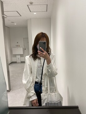 「Chico（チコ）のアイテム（チュニック）」を使った、リンさん（レディース・161cm）の春コーディネート
