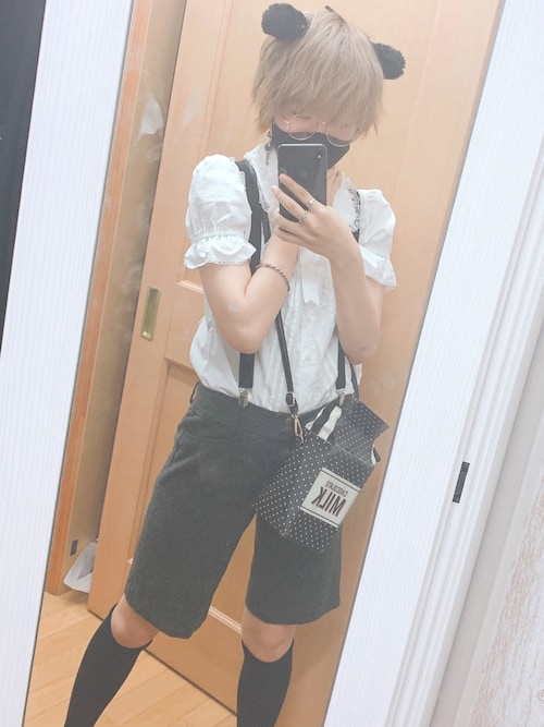 晫音 タクト Wegoのサスペンダーを使ったコーディネート Wear