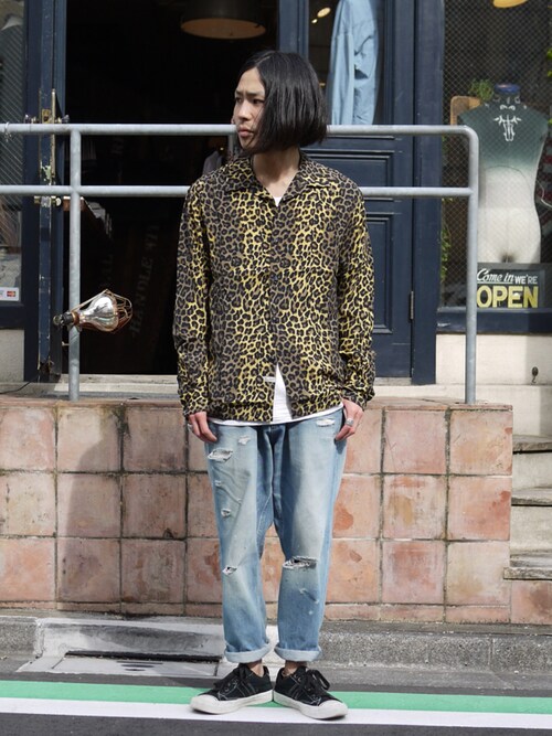 HASUMI使用「EGO TRIPPING（ms3380-EGO×PROPA LEOPARD SHIRTS L-S シャツ）」的時尚穿搭