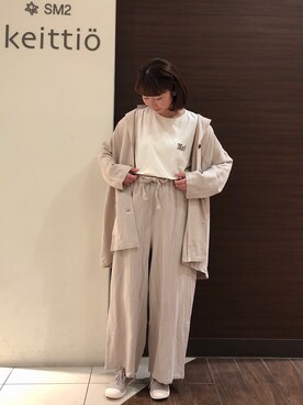 「Samansa Mos2（サマンサ モスモス）のアイテム（テーラードジャケット）」を使った、Sa*さん（レディース・158cm）の春コーディネート