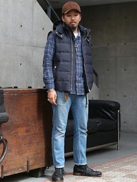 「MEN'S MELROSE（メンズメルローズ）のアイテム」を使った、TA-2さん（メンズ・174cm）の秋コーディネート