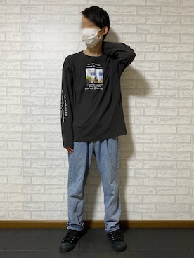 「tiptop（ティップトップ）のアイテム」を使った、ERAさん（メンズ・165cm）の春コーディネート