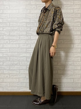 「RELAX（リラックス）のアイテム」を使った、ERAさん（メンズ・165cm）の夏コーディネート