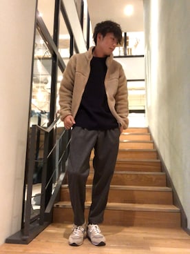 「koe（コエ）のアイテム（その他アウター）」を使った、shotaさん（メンズ・175cm）の秋コーディネート