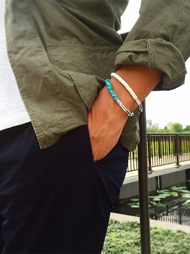 「ブレスレット」｜L.A.H. Vendome Aoyama Men's STAFFさん（メンズ・180cm）の春コーディネート