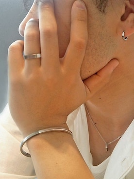 「アイテム（ピアス（片耳用））」を使った、L.A.H. Vendome Aoyama Men's STAFFさん（メンズ・180cm）の春コーディネート