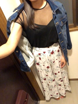 「dazzlin（ダズリン）のアイテム（デニムジャケット）」を使った、gorilla さん（レディース・169cm）の春コーディネート