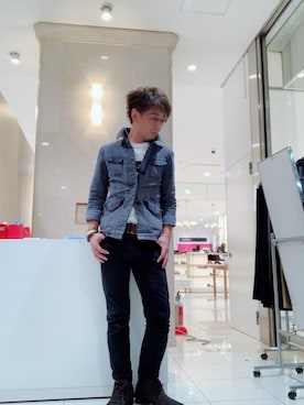 「PAZZO（パッゾ）のアイテム」を使った、ukaさん（メンズ・178cm）の秋コーディネート