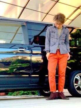 「PAZZO（パッゾ）のアイテム」を使った、ukaさん（メンズ・178cm）の秋コーディネート