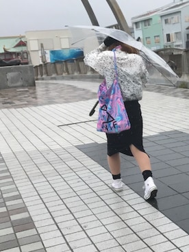 「UNIF（ユニフ）のアイテム（バッグ）」を使った、eeeさん（レディース・152cm）の秋コーディネート