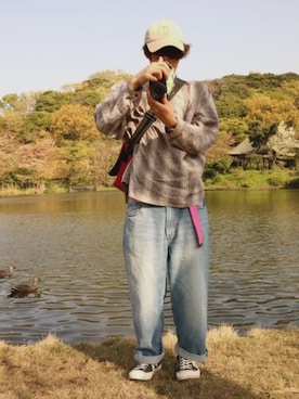 「AVALANCHE（アバランチェ）のアイテム（帽子）」を使った、まっしゅさん（メンズ・170cm）の春コーディネート