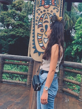 「Teva（テバ）のTeva / プラットフォーム ユニバーサル（サンダル）」を使った、y☺︎さん（レディース・153cm）の夏コーディネート