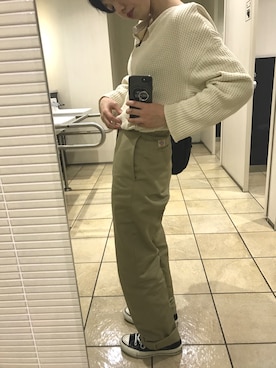 「CLANE（クラネ）のアイテム（チノパンツ）」を使った、natsumiさん（レディース・149cm）の秋コーディネート