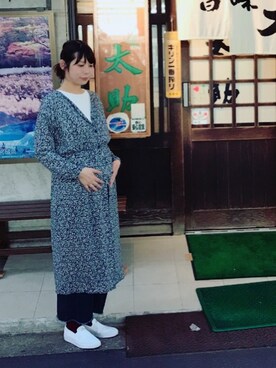 「仙台」｜「アイテム（シャツワンピース）」を使った、kobu☻さん（レディース・169cm）の秋コーディネート