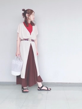 「スカンツ」｜MIKOさん（レディース・153cm）の夏コーディネート