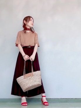 「スカンツ」｜MIKOさん（レディース・153cm）の夏コーディネート