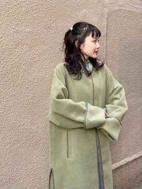 「Kastane（カスタネ）のアイテム（ムートンコート）」を使った、sophieさん（レディース・157cm）の冬コーディネート