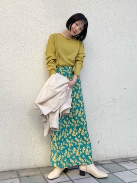 「Kastane」｜「アイテム（カバーオール）」を使った、sophieさん（レディース・157cm）の冬コーディネート