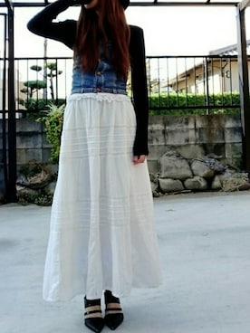 「Ungrid（アングリッド）のアイテム（その他トップス）」を使った、miyuさん（レディース・158cm）の秋コーディネート