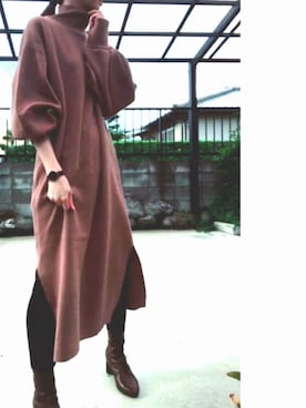 「Daniel Wellington（ダニエルウェリントン）の販売終了クラシックペティット アッシュフィールド32mm（アナログ腕時計）」を使った、miyuさん（レディース・158cm）の秋コーディネート