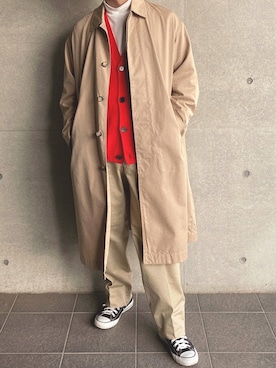 「URBAN RESEARCH（アーバンリサーチ）のアイテム（トレンチコート）」を使った、ITOさん（メンズ・168cm）の冬コーディネート