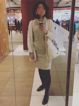 「ef-de（エフデ）のアイテム（トップス）」を使った、スイ suiさん（レディース・165cm）の冬コーディネート