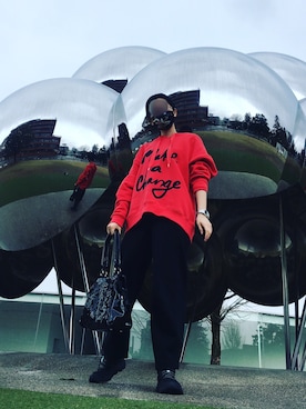 「KILL STAR（キルスター）のアイテム（バッグ）」を使った、スイ suiさん（レディース・165cm）の春コーディネート