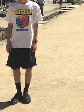 「GEORGE COX（ジョージコックス）のアイテム（その他シューズ）」を使った、rtsさん（メンズ・181cm）の夏コーディネート