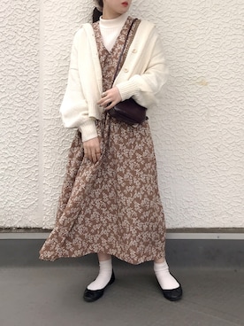 「Crisp（クリスプ）のアイテム（ヘアアクセサリー）」を使った、maria.さん（レディース・153cm）の冬コーディネート