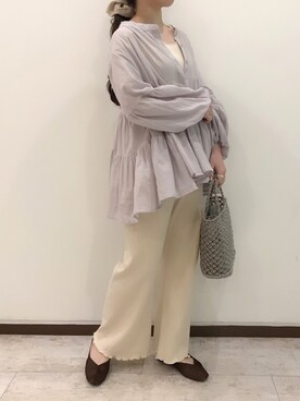 「Crisp（クリスプ）のアイテム（ヘアアクセサリー）」を使った、maria.さん（レディース・153cm）の春コーディネート