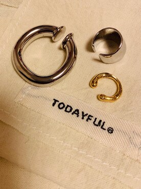 「TODAYFUL（トゥデイフル）のアイテム（イヤリング（片耳用））」を使った、Airi Oomoriさん（レディース・160cm）の夏コーディネート