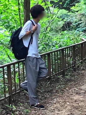 「TROVE（トローヴ）のアイテム（アクセサリー）」を使った、じいさん（メンズ・172cm）の夏コーディネート