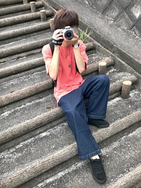 「TROVE（トローヴ）のアイテム（アクセサリー）」を使った、じいさん（メンズ・172cm）の夏コーディネート