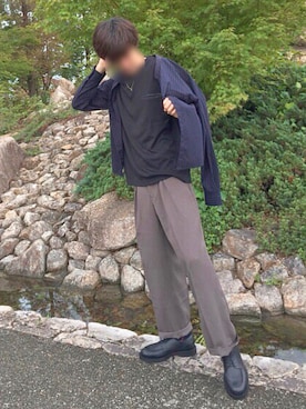 じいさん（メンズ・172cm）の秋コーディネート