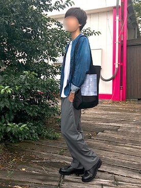 「Clone（クローン）のアイテム」を使った、じいさん（メンズ・172cm）の秋コーディネート